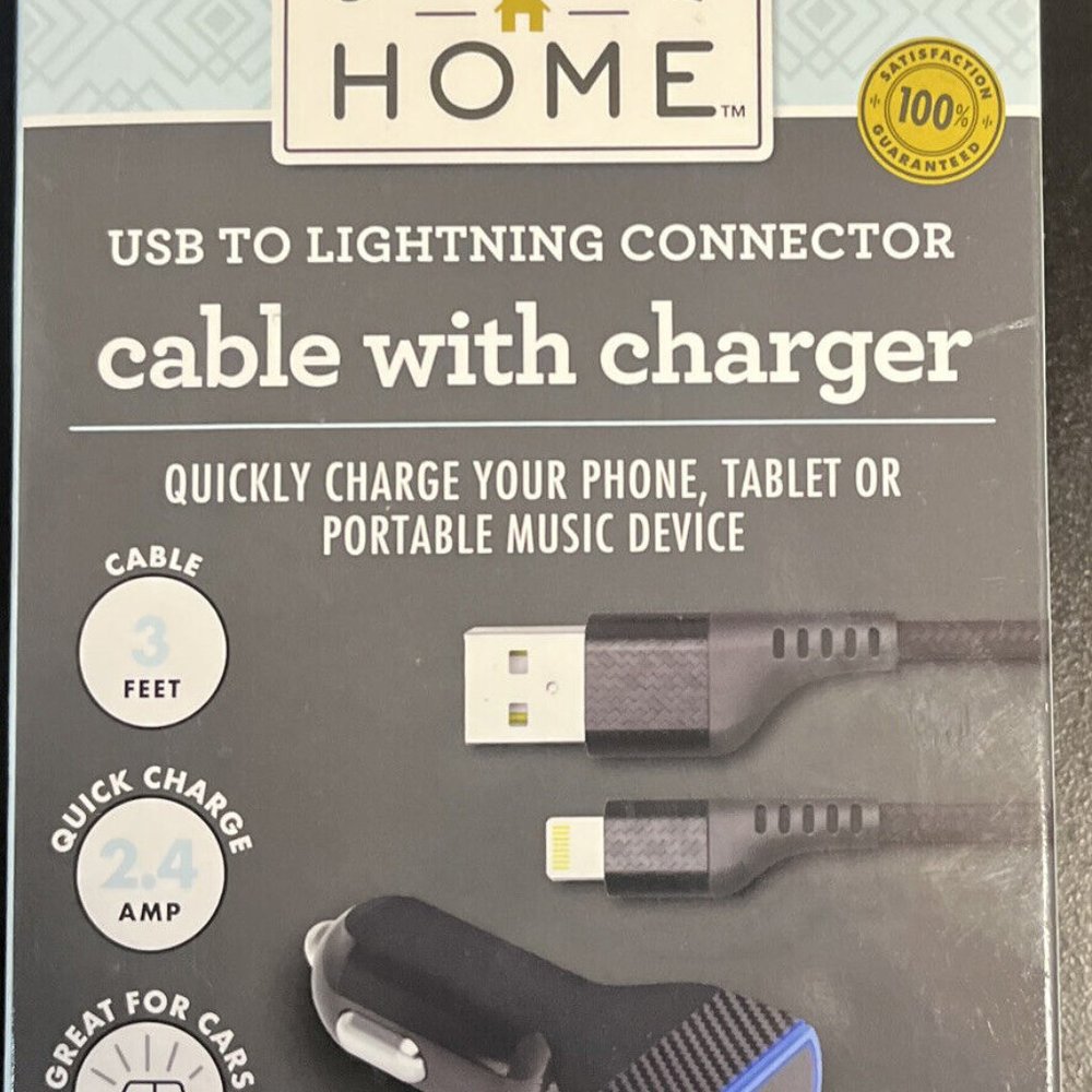 Complete Home Micro USB Cable With Charger - 3 Foot - #318008